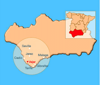 Accommodation Vejer location in Costa de la Luz in Spain